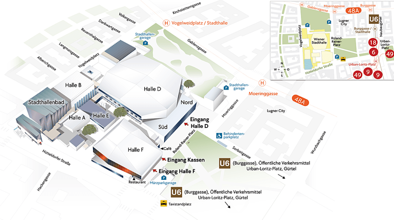 Lageplan Wiener Stadthalle